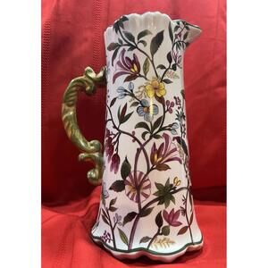 UCAGCO CERAMICS JAPAN VASE PITCHER FLORAL